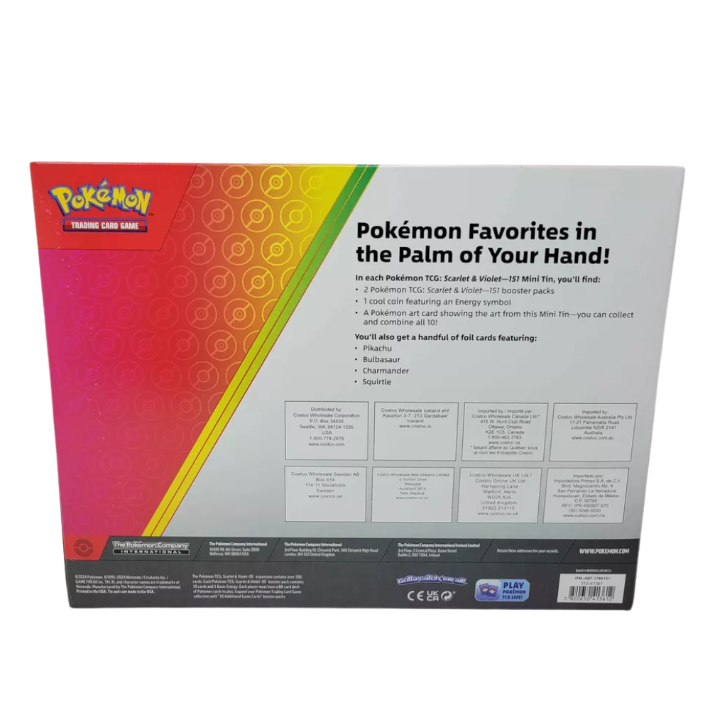 POKEMON: 151 - COSTCO EXCLUSIVE 151 MINI TIN 5-PACK