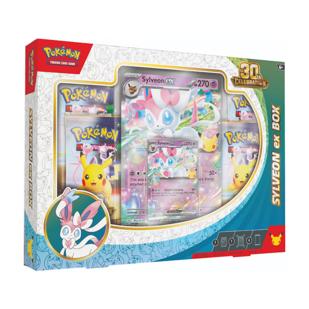 Pokémon: 30th Celebration Sylveon Ex Box