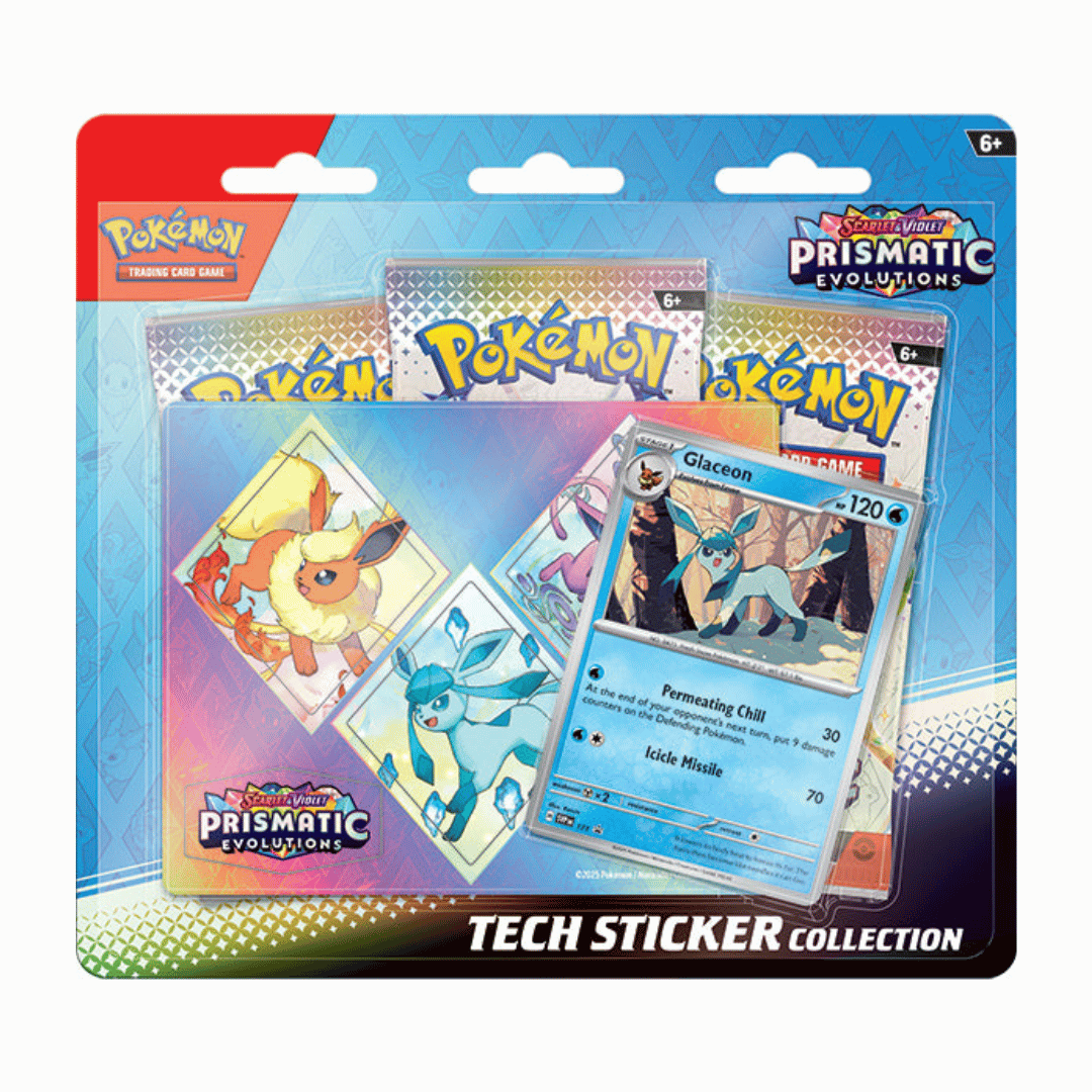 POKEMON: PRISMATIC EVOLUTIONS - TECH STICKER BLISTER - GLACEON