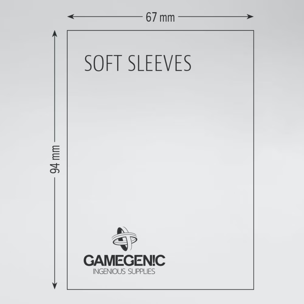 GAMEGENIC - SOFT SLEEVES (100 STANDARD CARD SLEEVES)