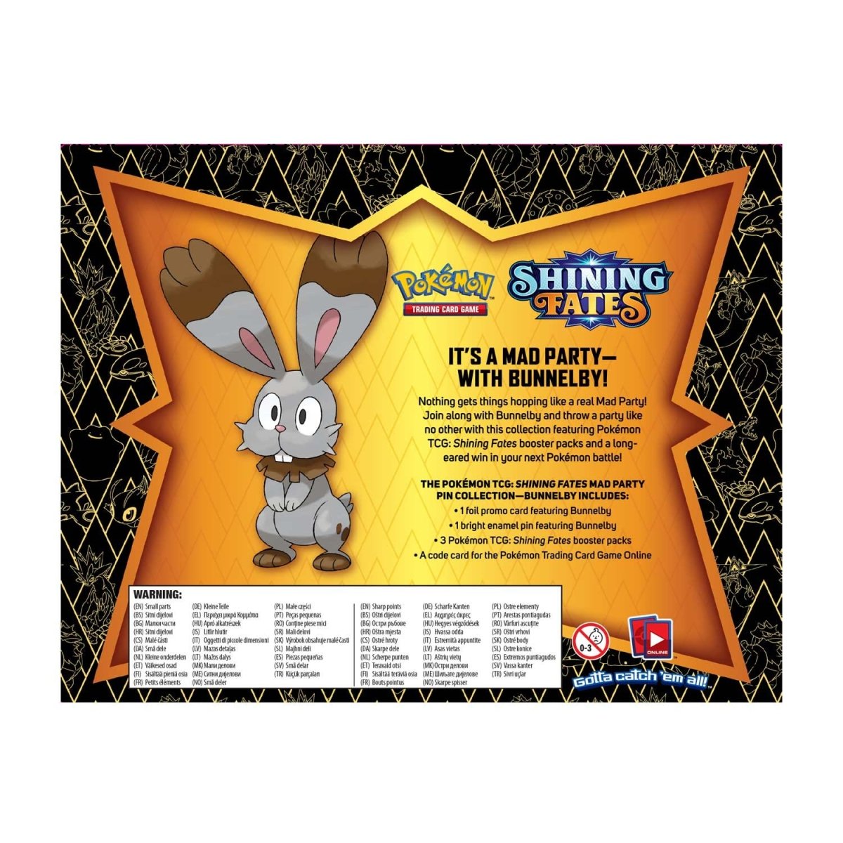 Pokémon: Shining Fates - Pin Collection (bunnelby)