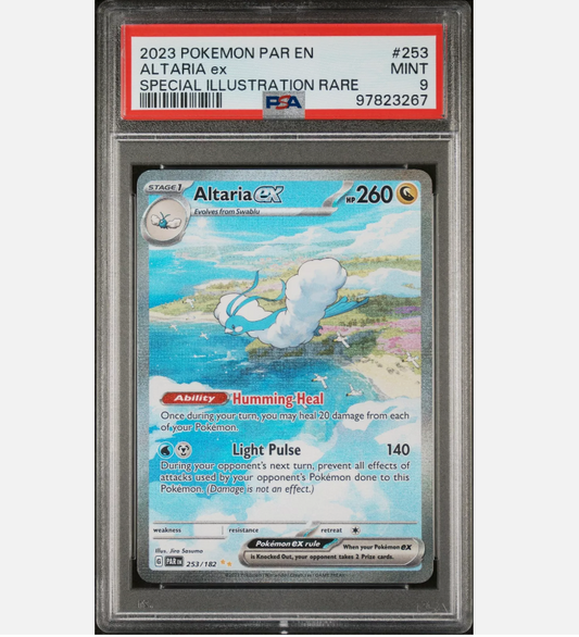 POKEMON: PARADOX RIFT #253 SPECIAL ILLUSTRATION RARE ALTARIA EX PSA 9
