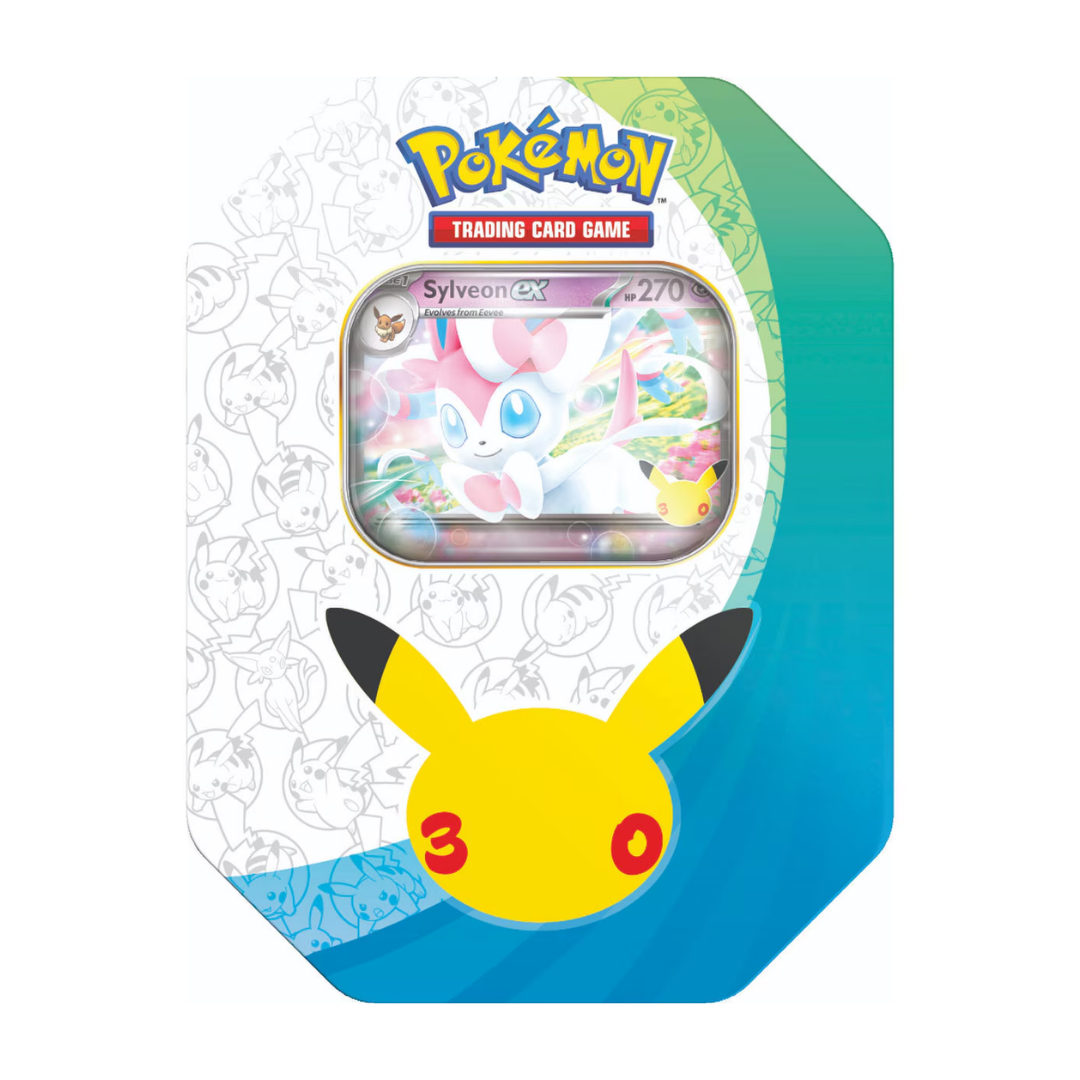 Pokémon: 30th Celebration Sylveon Ex Tin