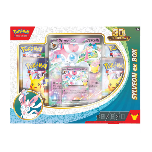 Pokémon: 30th Celebration Sylveon Ex Box