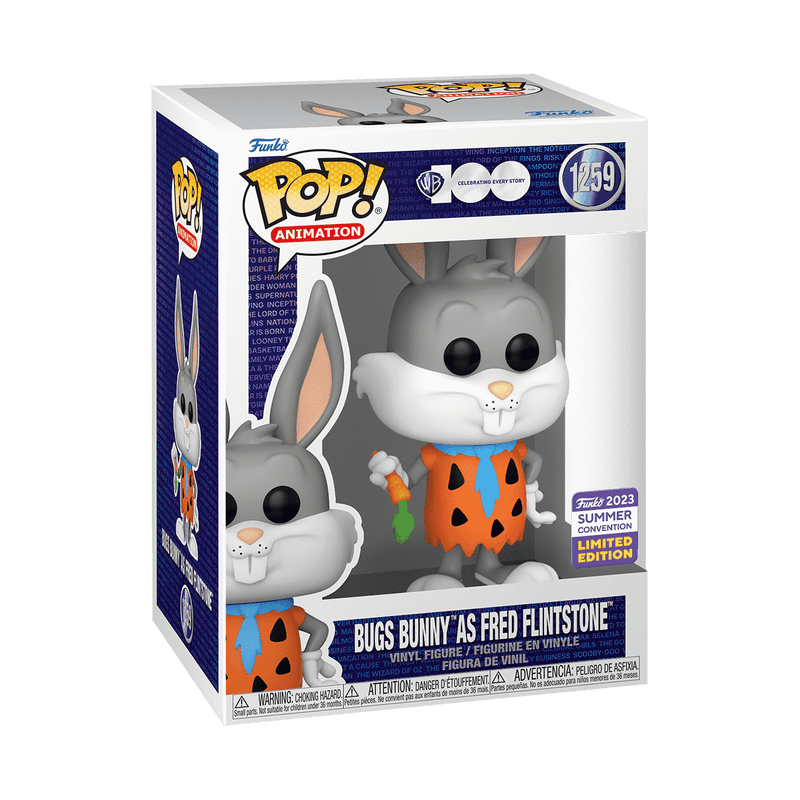 FUNKO POP! WB 100 – BUGS BUNNY AS FRED FLINTSTONE (CON EX)