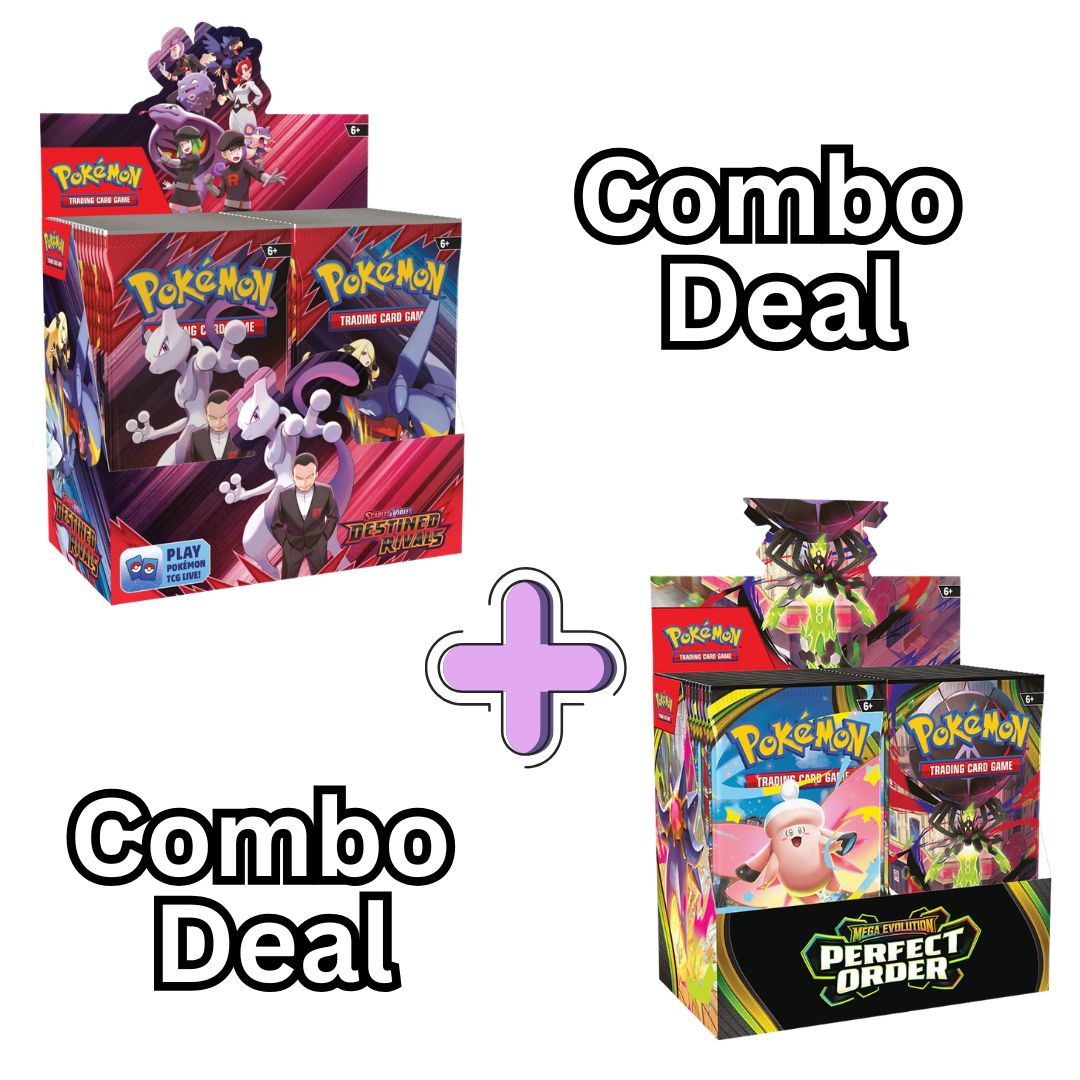 Pokémon: Destined Rivals Booster Box & Perfect Order Booster Box Combo