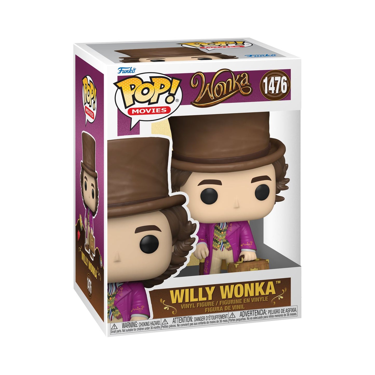 FUNKO POP! WONKA – WILLY WONKA WITH BRIEFCASE #1476