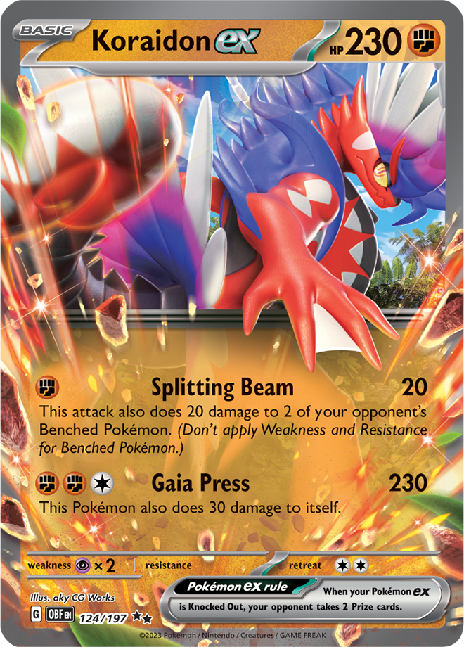 Koraidon EX 124/197