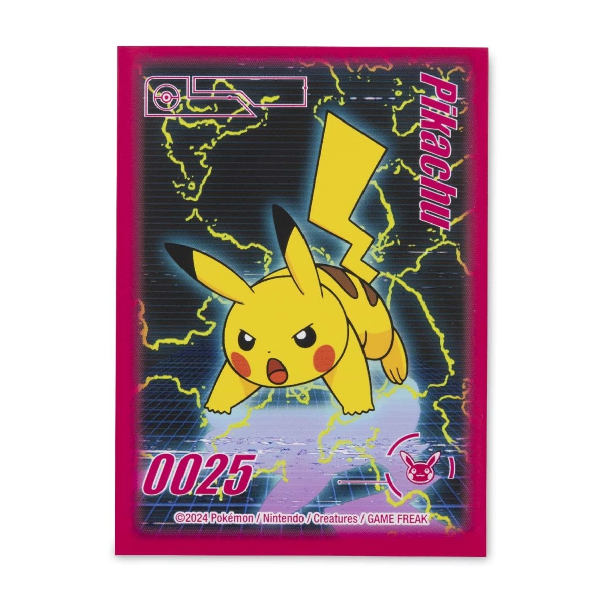 POKEMON CENTER: PIKACHU NEON CHARGE CARD (65 SLEEVES)