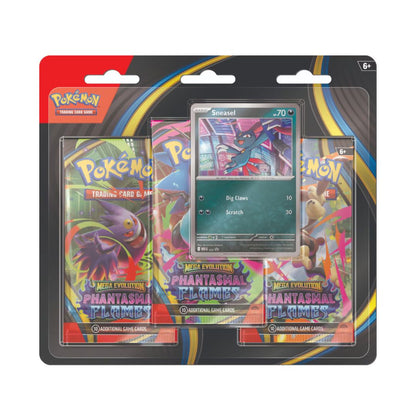 Pokémon: Mega Phantasmal Flames - 3-Pack Blister