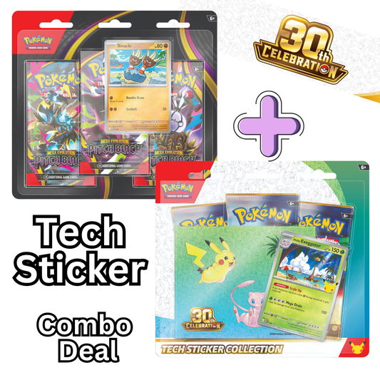 Pokémon: 30th Celebration Tech Sticker Combo