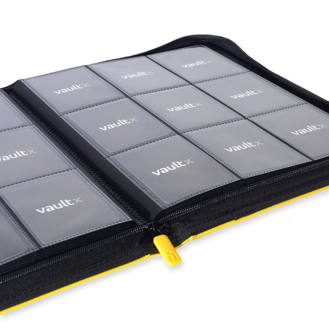 Vault X 9-Pocket Zip Binder - Yellow