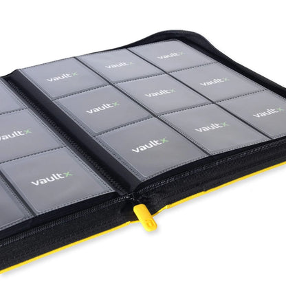 Vault X 9-Pocket Zip Binder - Yellow