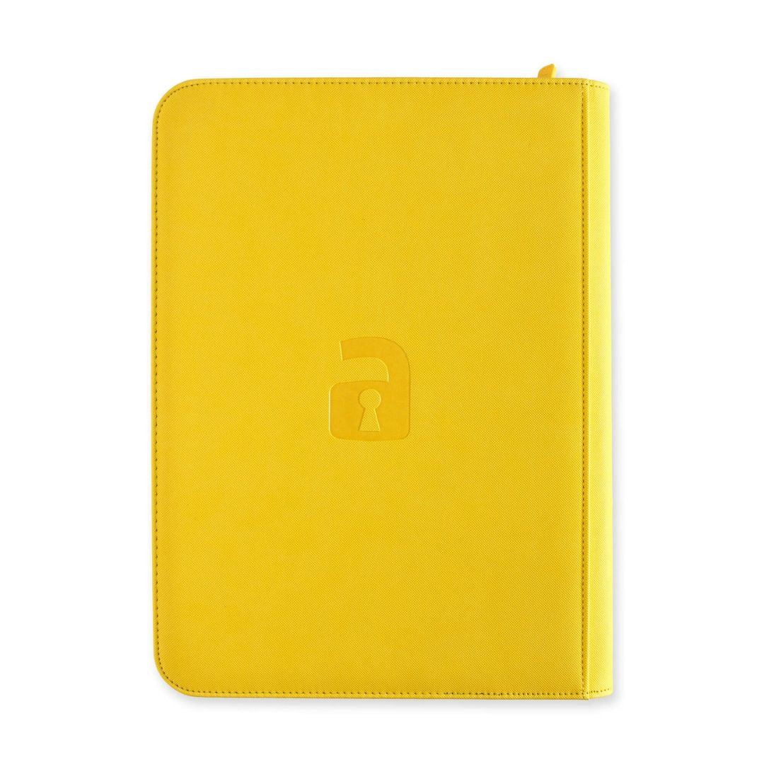 Vault X 9-Pocket Zip Binder - Yellow